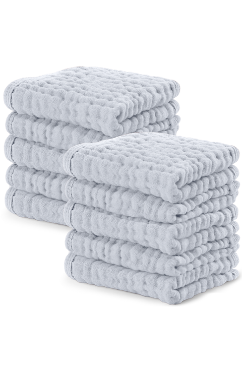 Muslin Washcloths - Pack of 10