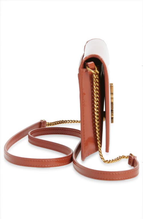 Saint Laurent Cassandre Patent Leather Phone Crossbody Bag