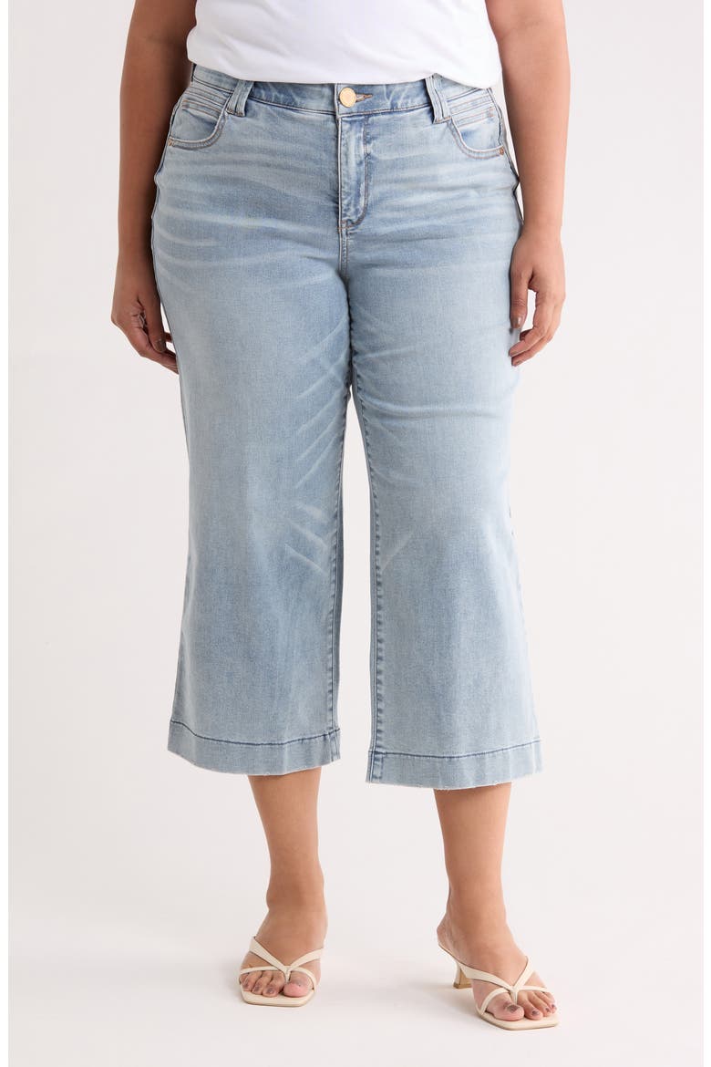 Wide Leg Crop Jeans, Main, color, LIGHT BLUE