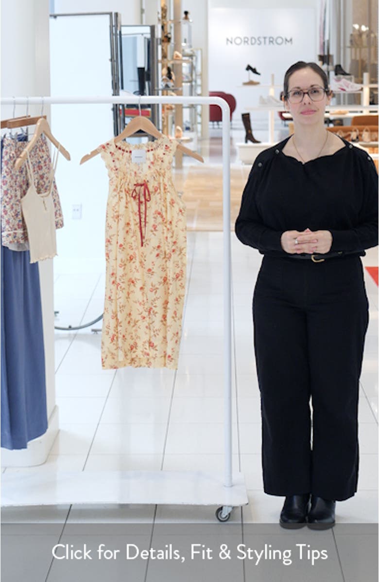 Holly Floral Print Sleep Dress, sales video thumbnail