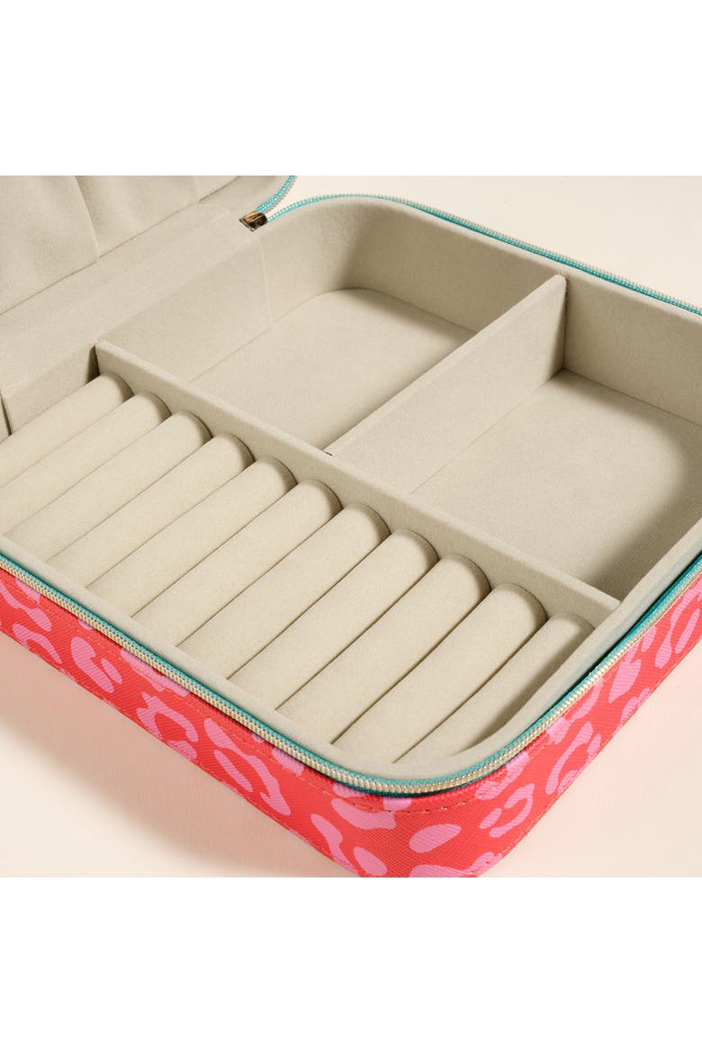 Meilin Jewelry Box 7.5" x 7.5" Artisan, Alternate, color, Pink