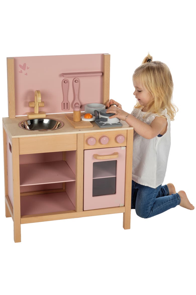 Wooden Kitchen Play Set, Ages 3+, Alternate, color, Multicolored