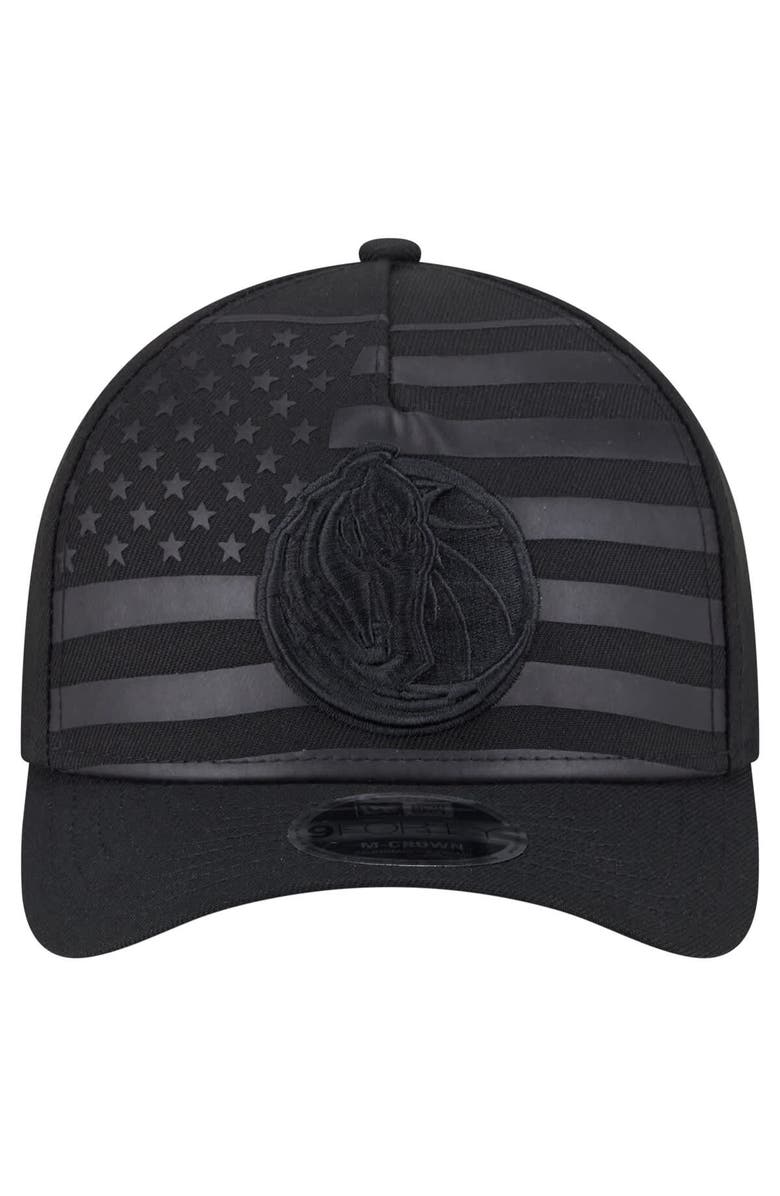 New Era Men's New Era Black Dallas Mavericks Game Day Flag A-Frame 9FORTY Adjustable Hat, Alternate, color, Black