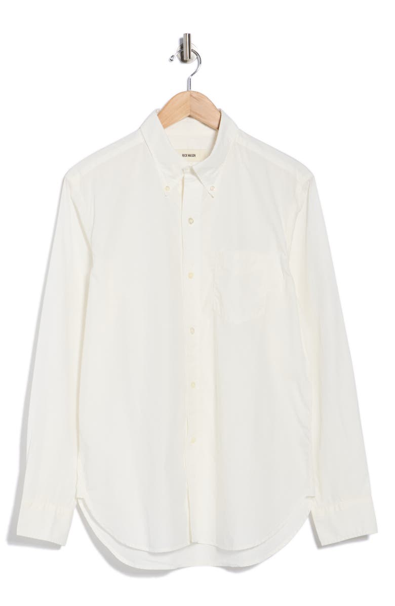 BUCK MASON Skyline Poplin Button-Up Shirt, Alternate, color, White