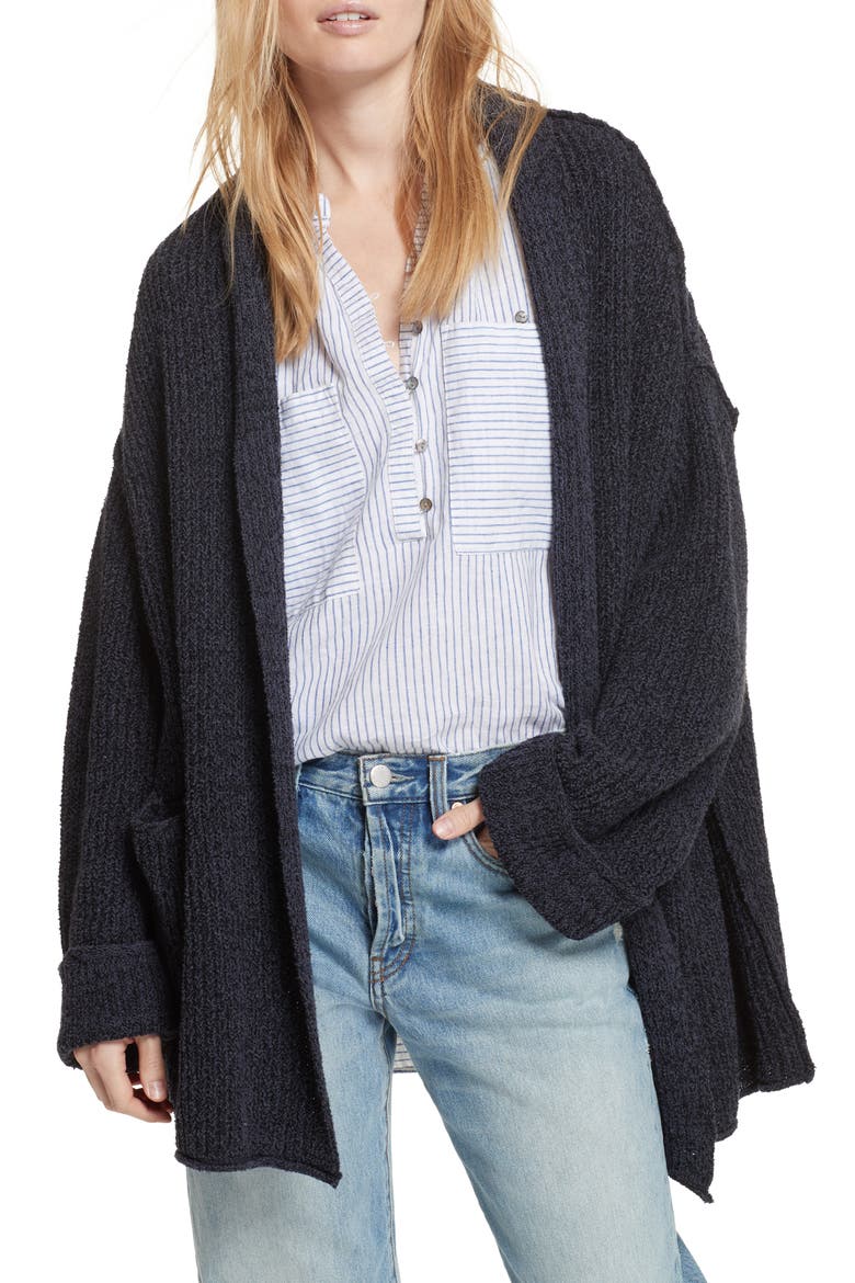 Low Tide Cardigan, Main, color, DARK GREY