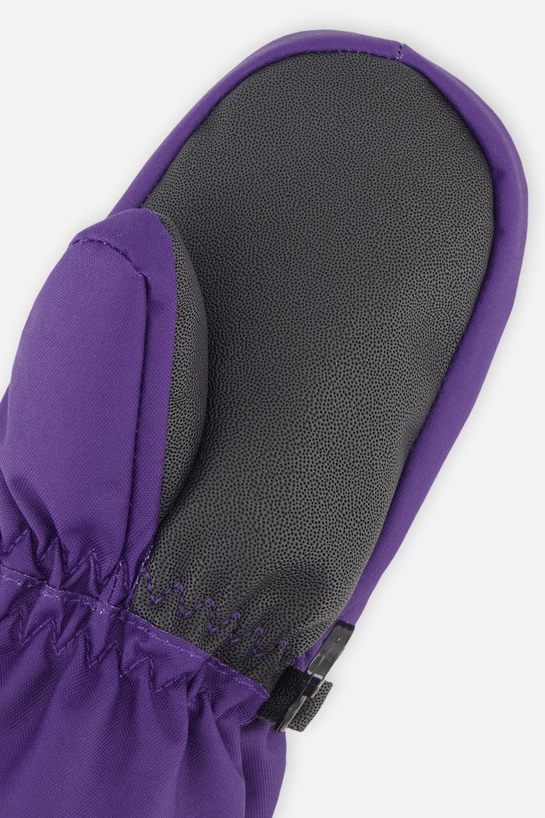Palm Winter Play Waterproof Rubberized Mittens, Alternate, color, Dark Purple