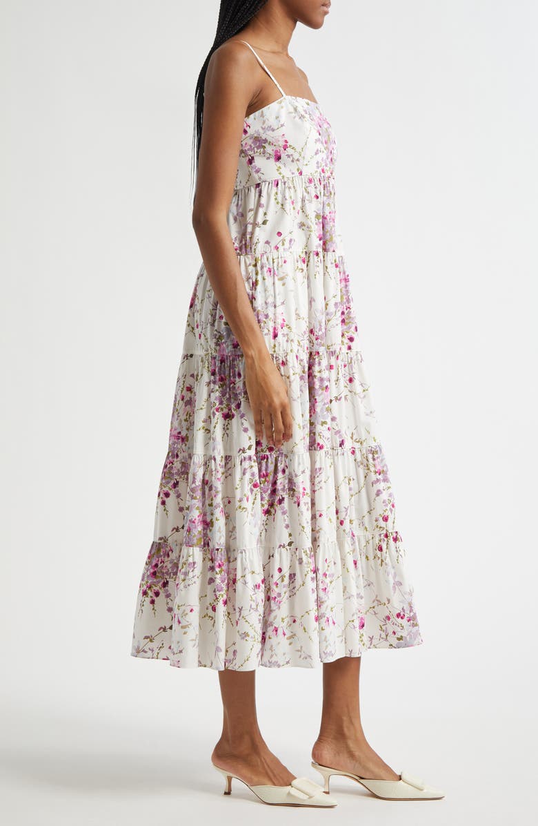 Gavin Midsummer Bloom Tiered Cotton Blend Dress
