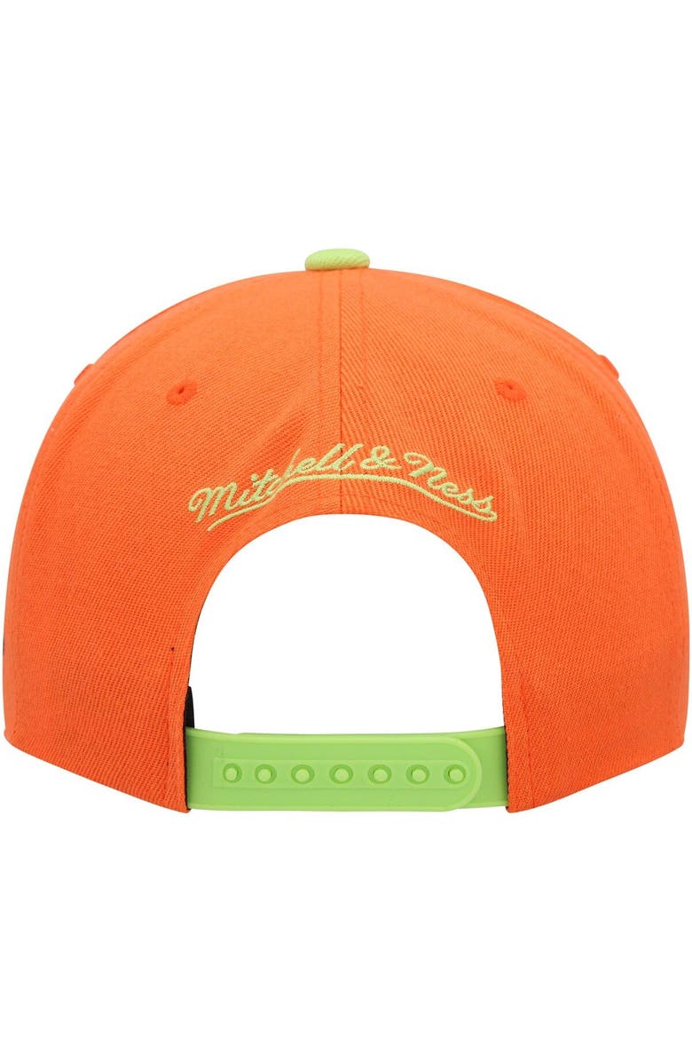 Mitchell & Ness Men's Mitchell & Ness Orange San Jose Earthquakes Throwback Logo Snapback Hat, Alternate, color, Orange