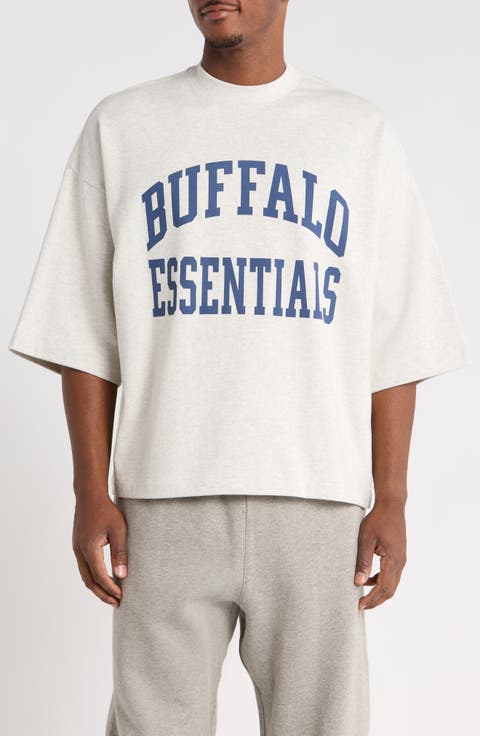 Buffalo Bills Merch Oversize Cotton Graphic T-Shirt