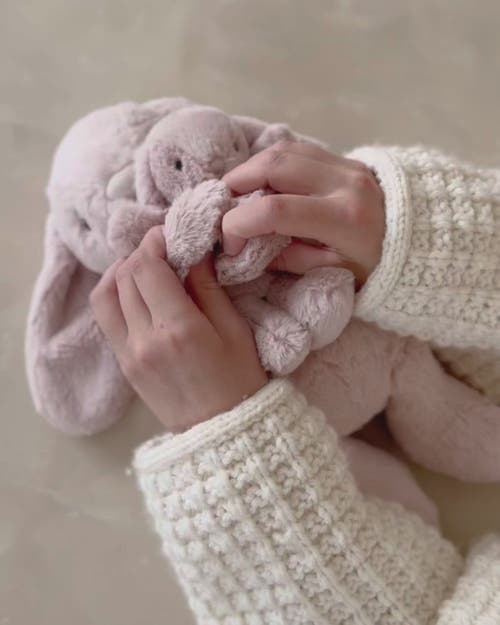 Snuggle Bunnies Stuffed Animal Frankie The Hugging Bunny In Neutral