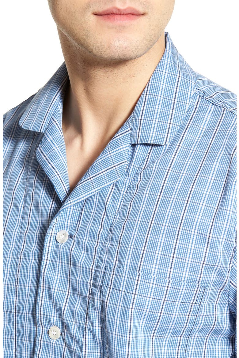 Poplin Pajama Set, Alternate, color, BLUE