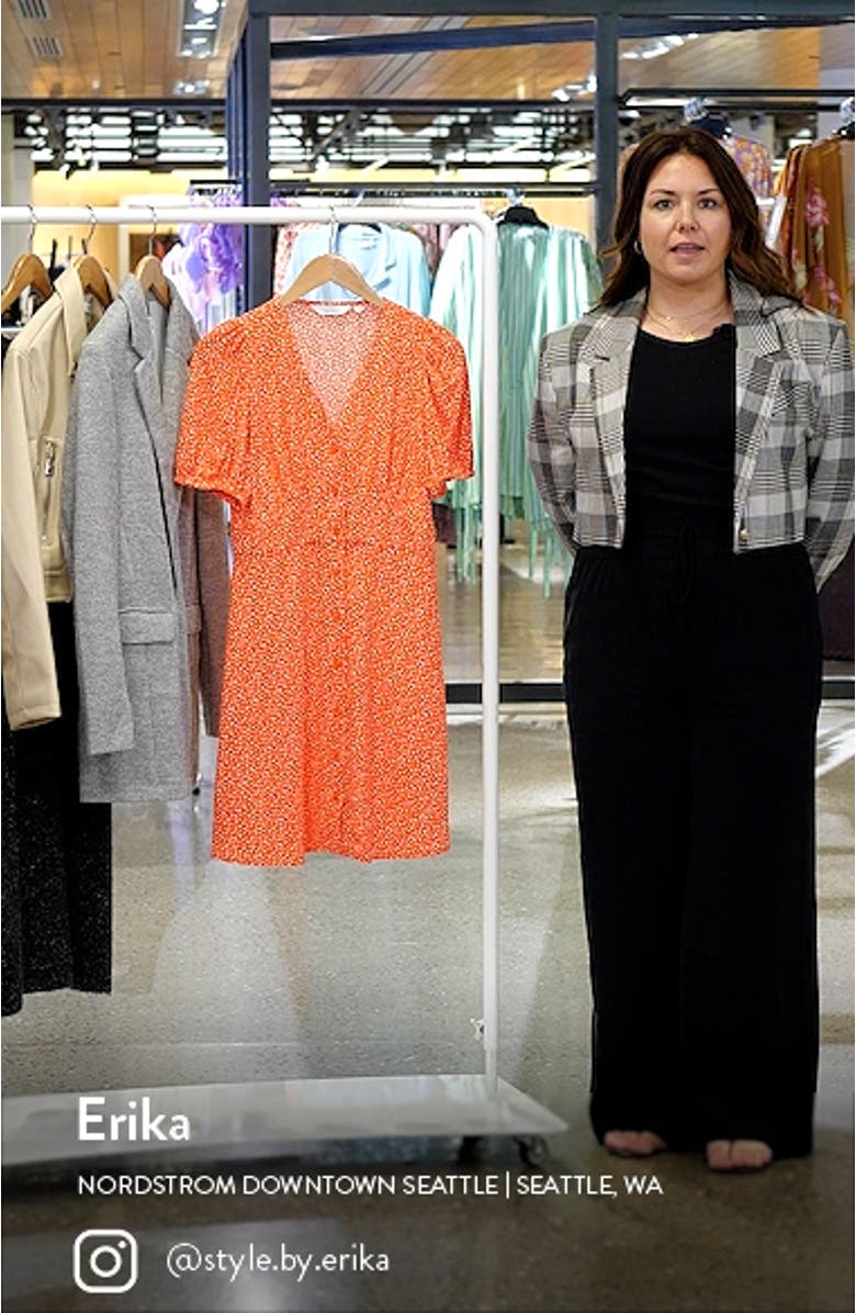 Ditsy Floral Short Sleeve Dress, sales video thumbnail