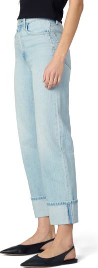 The Margot High Waist Cuffed Straight Leg Jeans