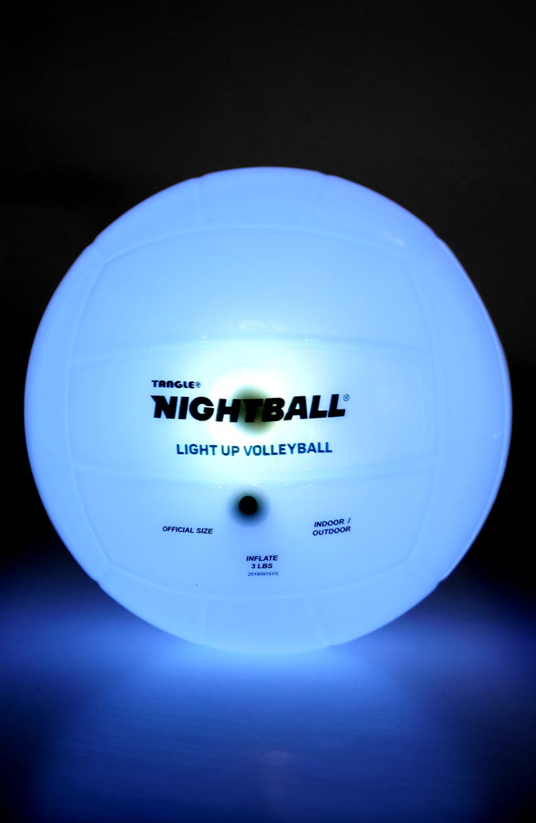 Tangle NightBall Volleyball, Alternate, color, White