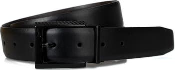 Textured Buckle Reversible Belt