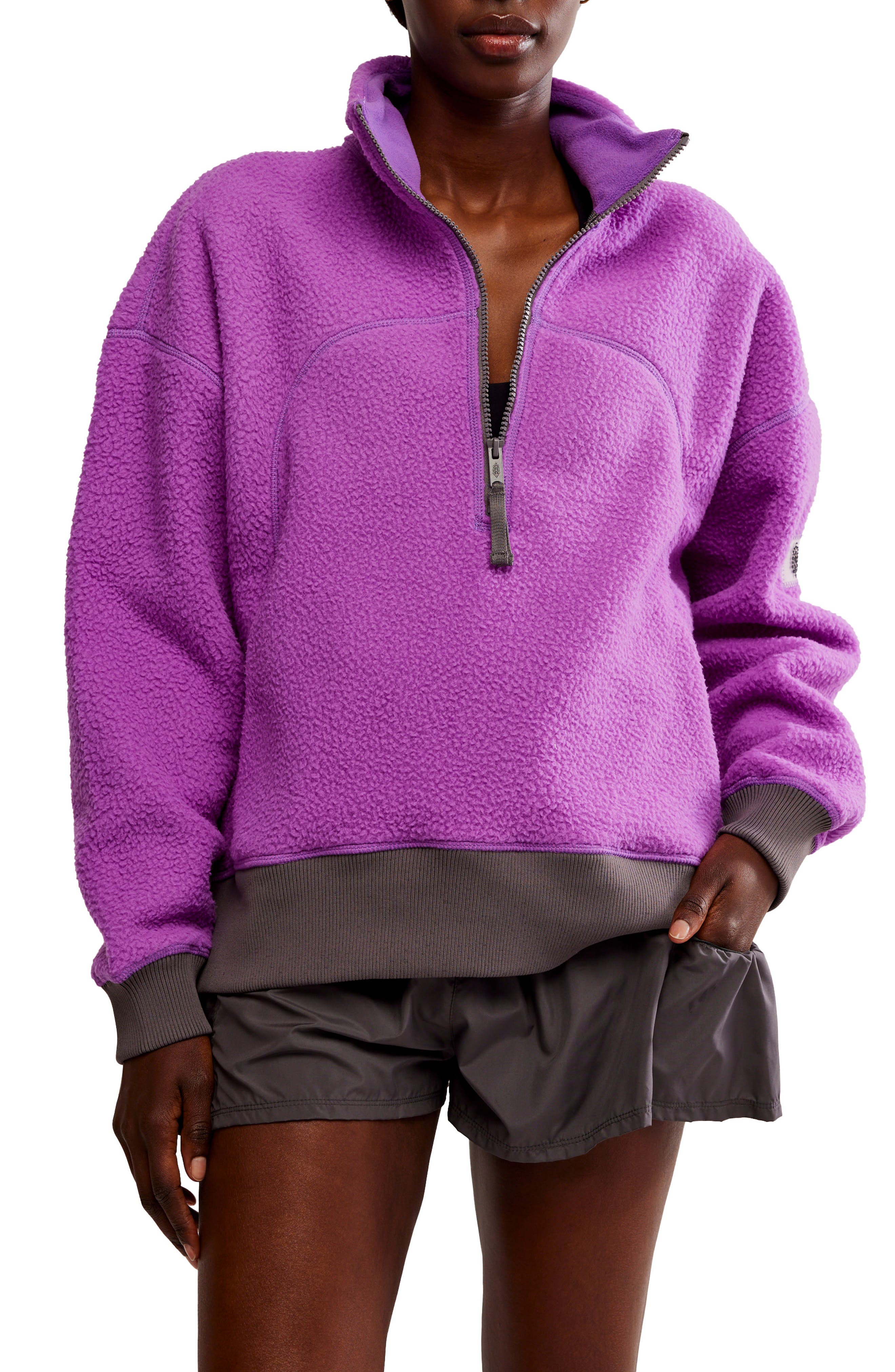 Free People Hit The Slopes Quarter Zip Jacket