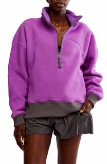 Free People Hit The Slopes Quarter Zip Jacket