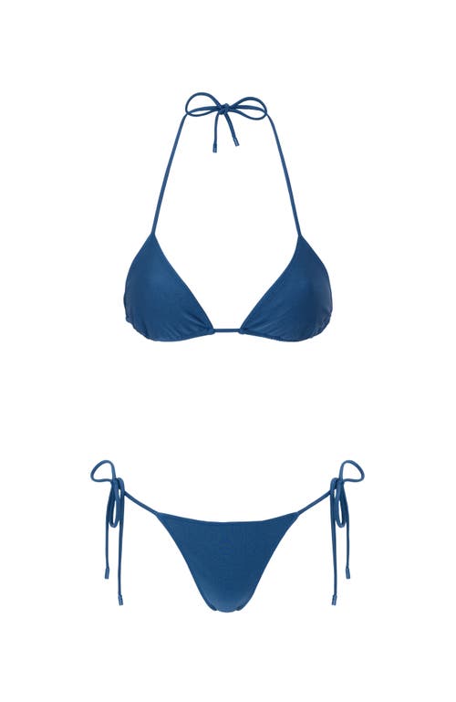 Sunkissed Le Triangle Swim Bottom In Navy Blue