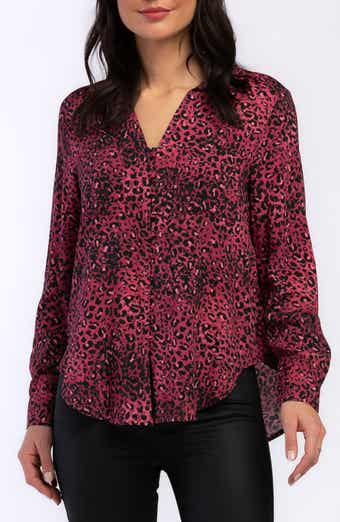 Eleni Leopard Print Button-Up Shirt