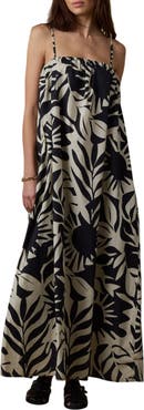 Faherty Kaua Coastal Poplin Maxi Dress