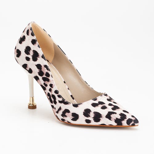 Forever & Always Shoes Women's Neutrals Raven - Zebra Suede Pointed Toe Stiletto Pump In Black White Leopard