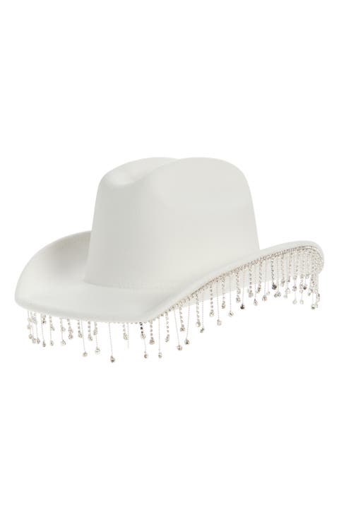 Crystal Fringe Western Cowboy Hat