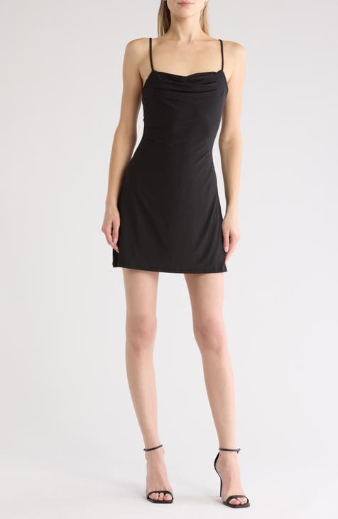 Inez Cowl Neck Minidress