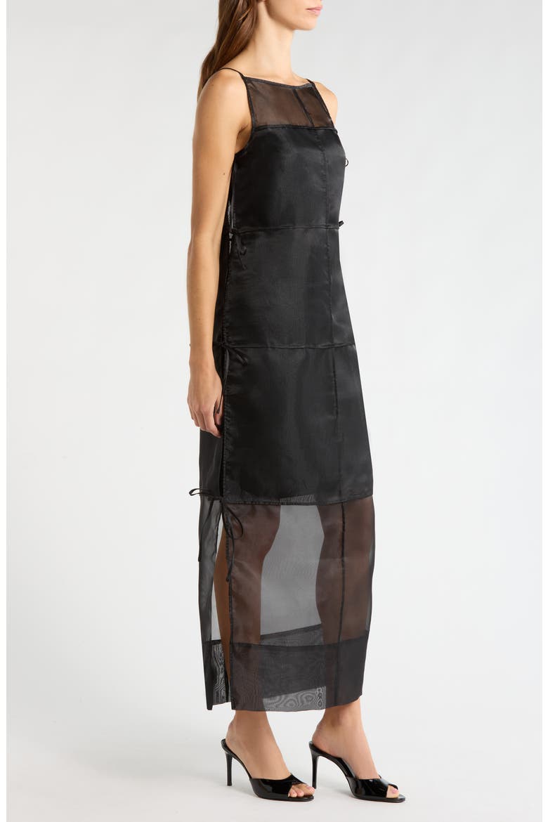 staud organza dress sale Staud Calluna Thyme Sheer Organza Maxi Dress