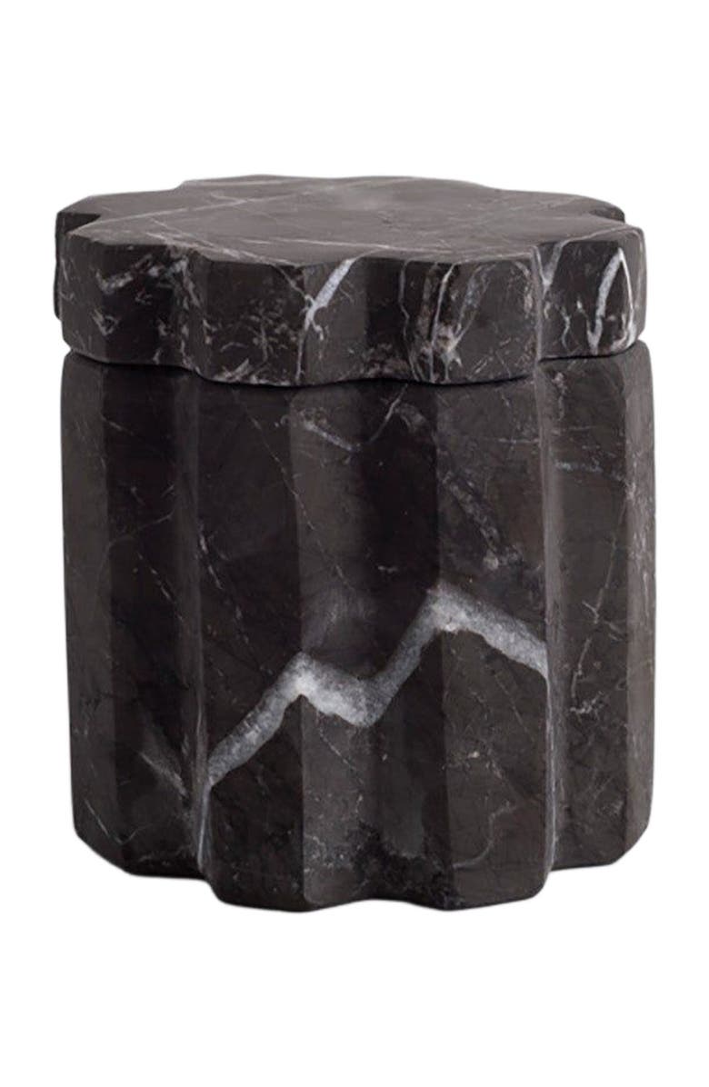 AndJacob Decor Tauro Container, Main, color, Black Marble