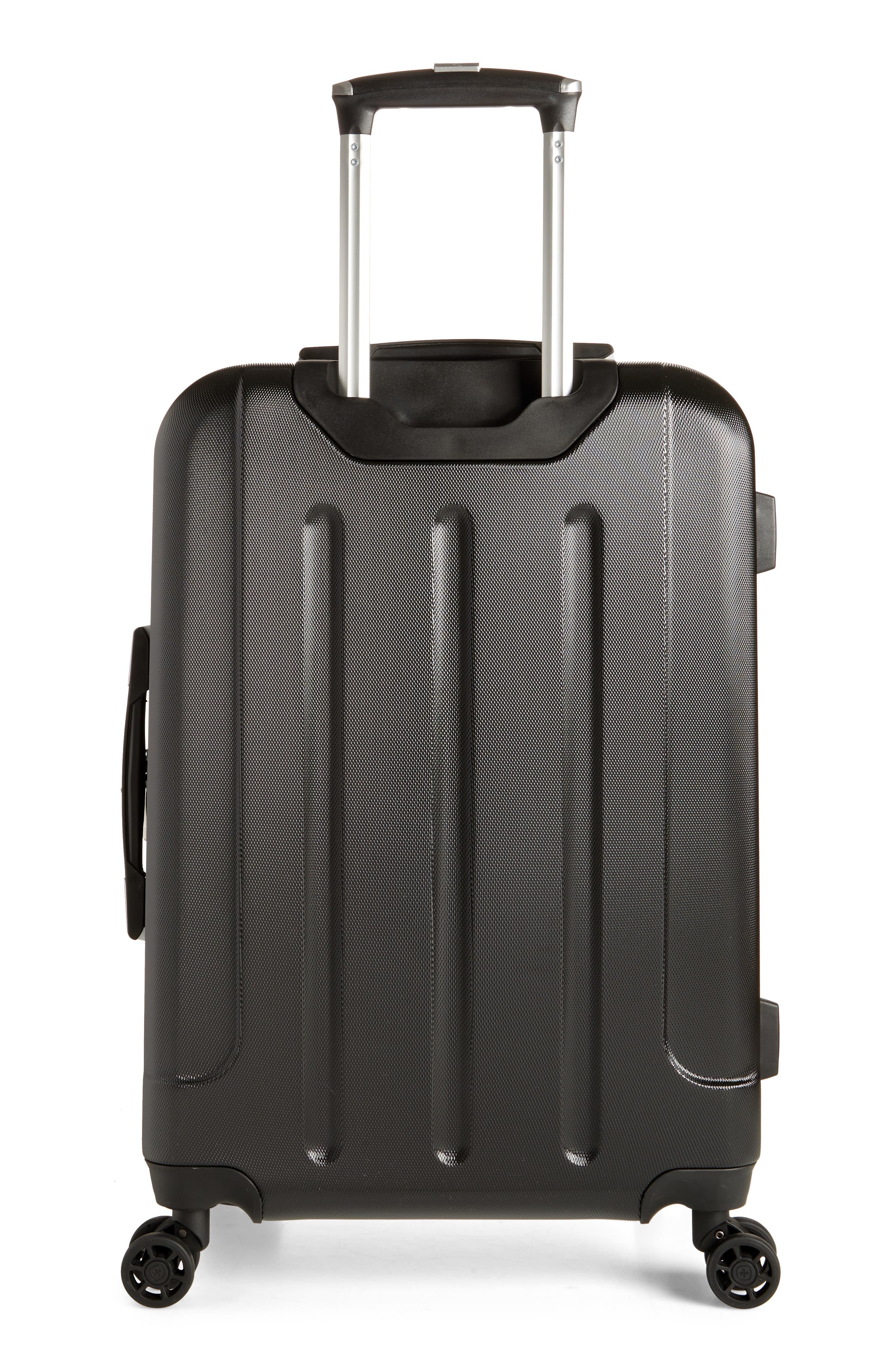 SWISSGEAR Hybrid 25-Inch Spinner Suitcase, Alternate, color, Black