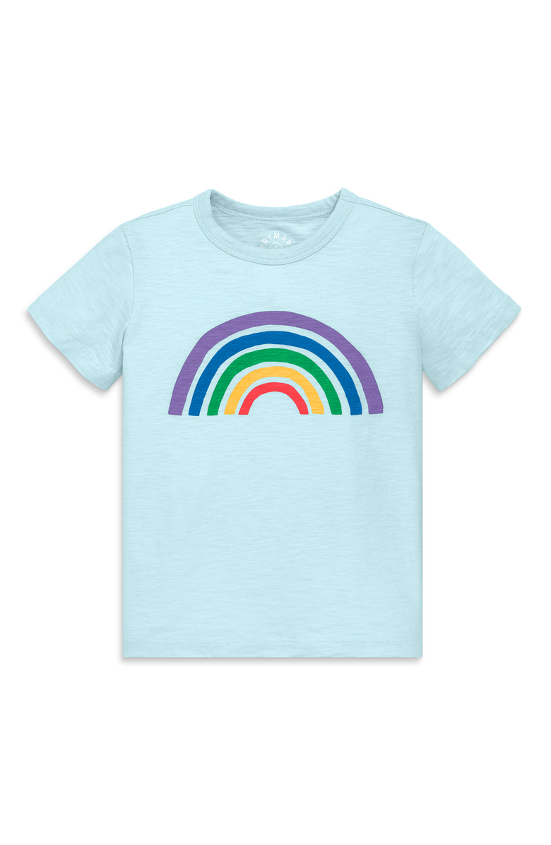 Primary Kids Cutout Rainbow Tee, Main, color, 