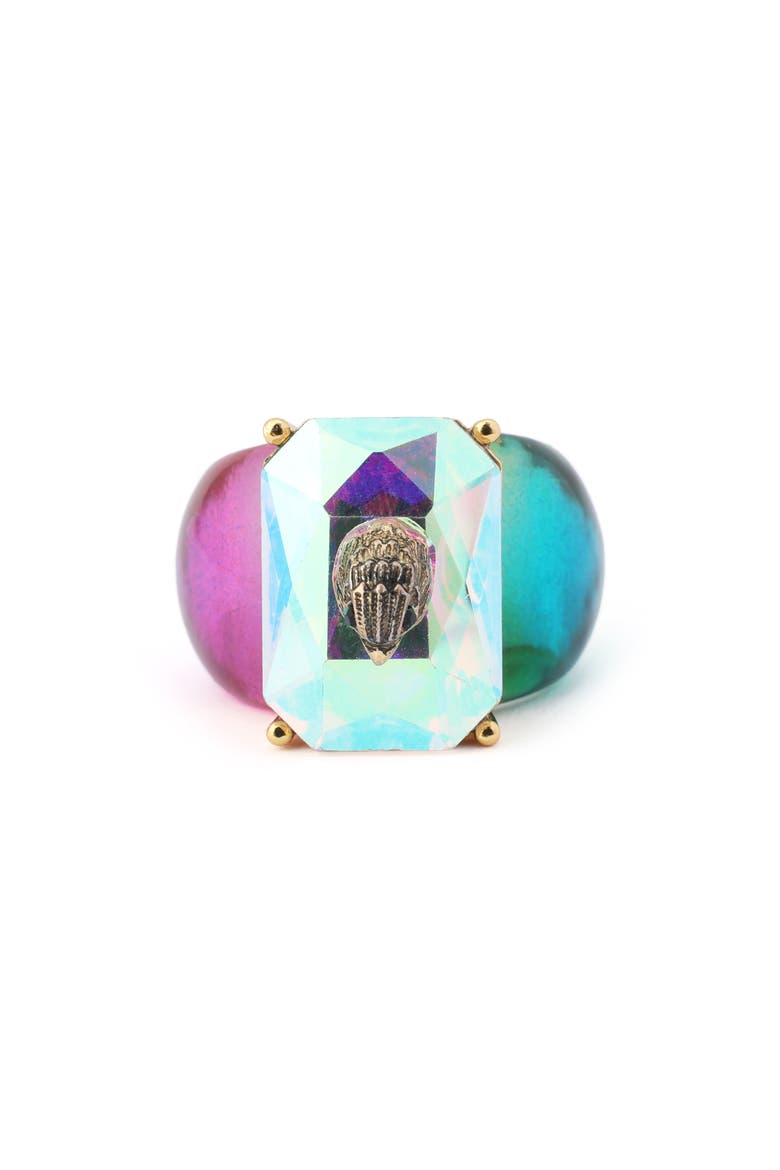 Resin Ombre Stone Cocktail Ring, Alternate, color, RAINBOW MULTI