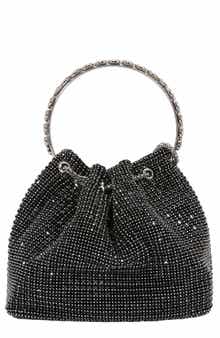 Rhinestone Ring Handle Bag