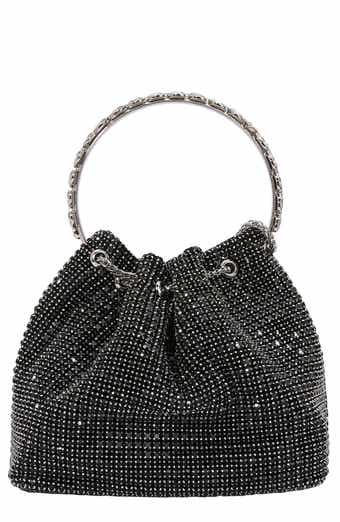 Rhinestone Ring Handle Bag