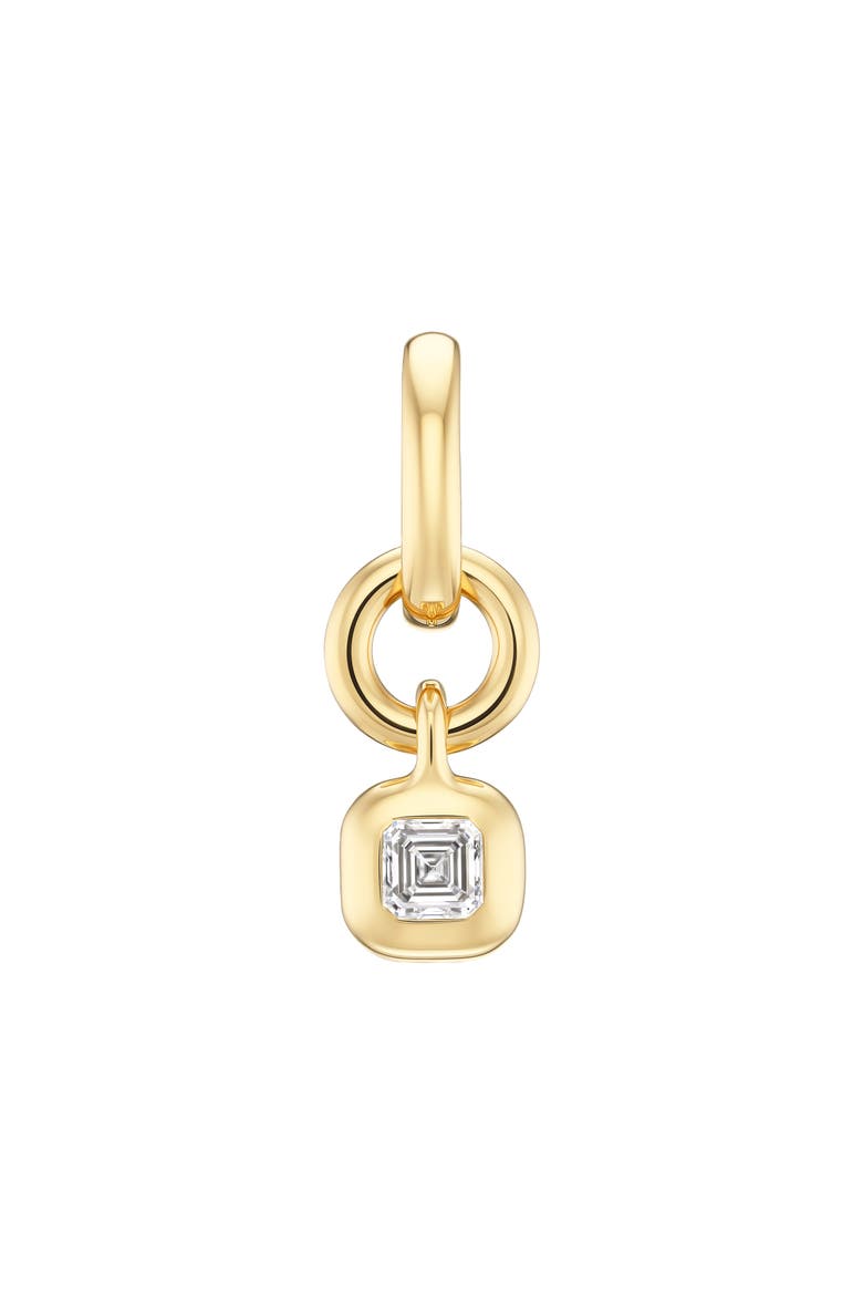 Carriage Diamond Charm, Main, color, YELLOW GOLD
