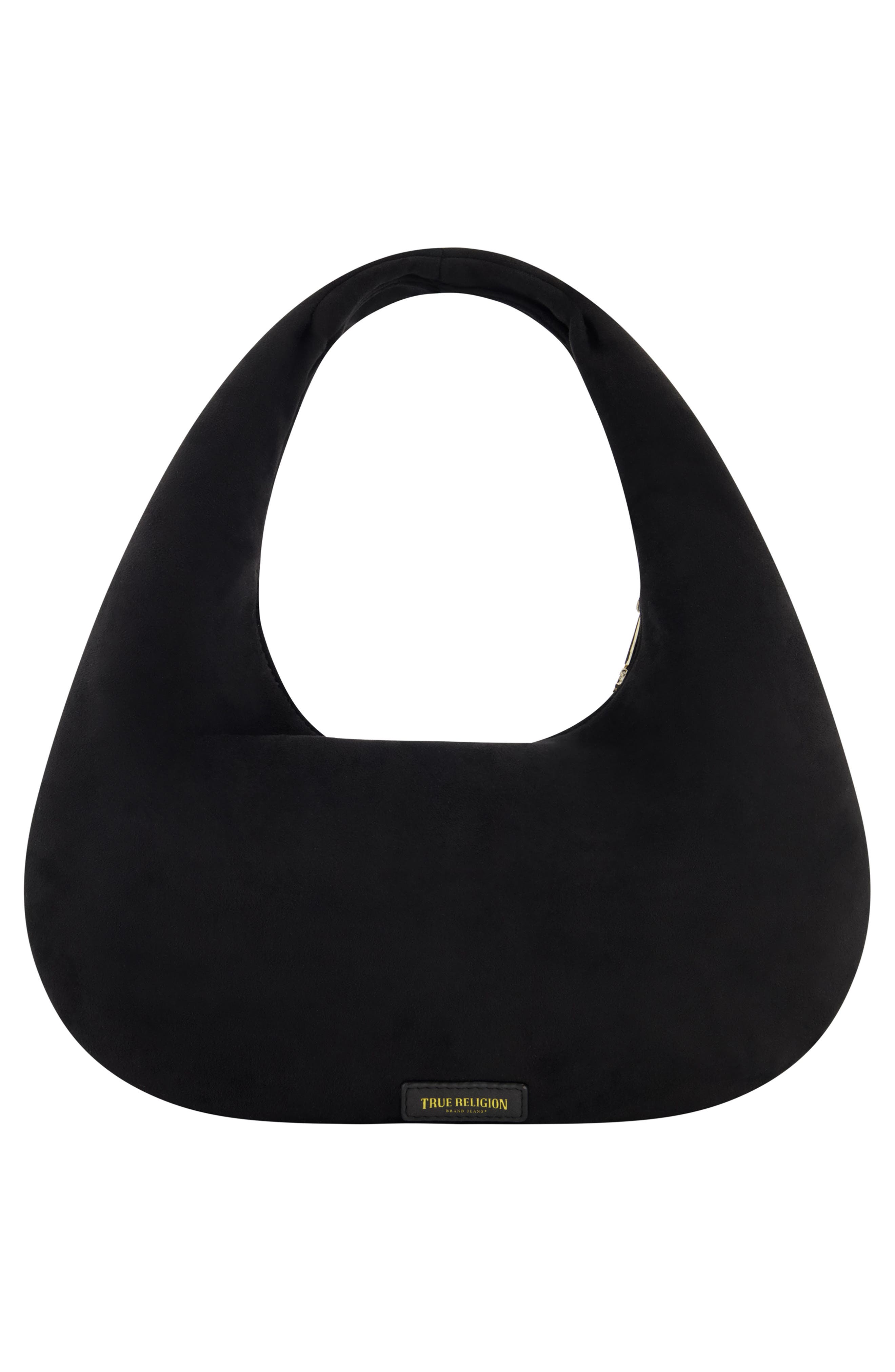 True Religion Brand Jeans Horseshoe Link Shoulder Bag, Alternate, color, Black