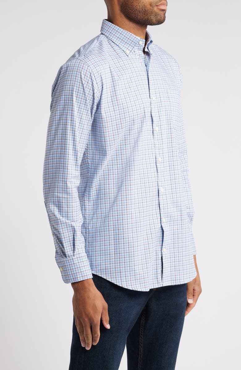 Peter Millar Albert Crown Lite Check Performance Button-Down Shirt, Alternate, color,