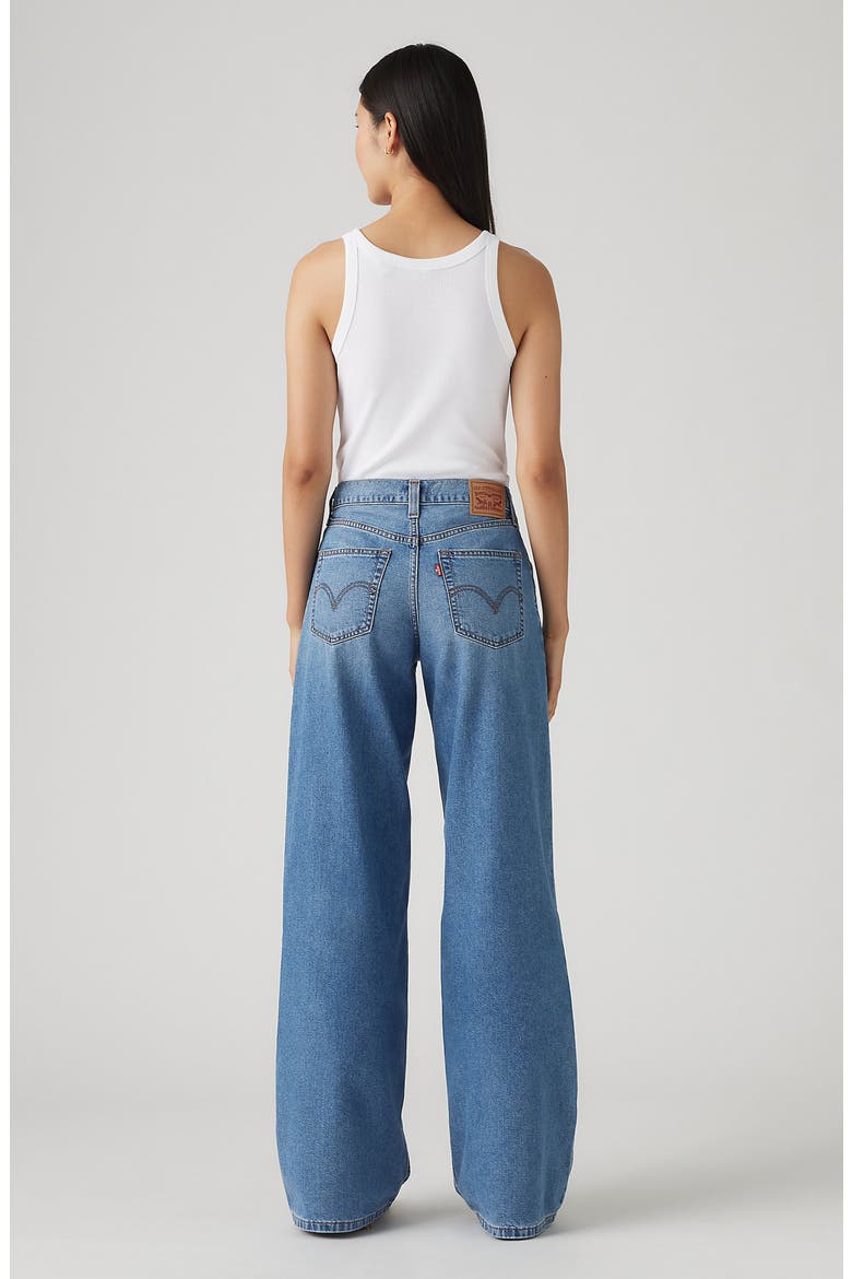94 Mid Rise Baggy Wide Leg Jeans, Alternate, color, COOL VERTICAL