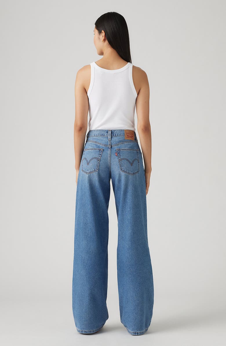 Levi's<sup>®</sup> 94 Mid Rise Baggy Wide Leg Jeans, Alternate, color, Cool Vertical
