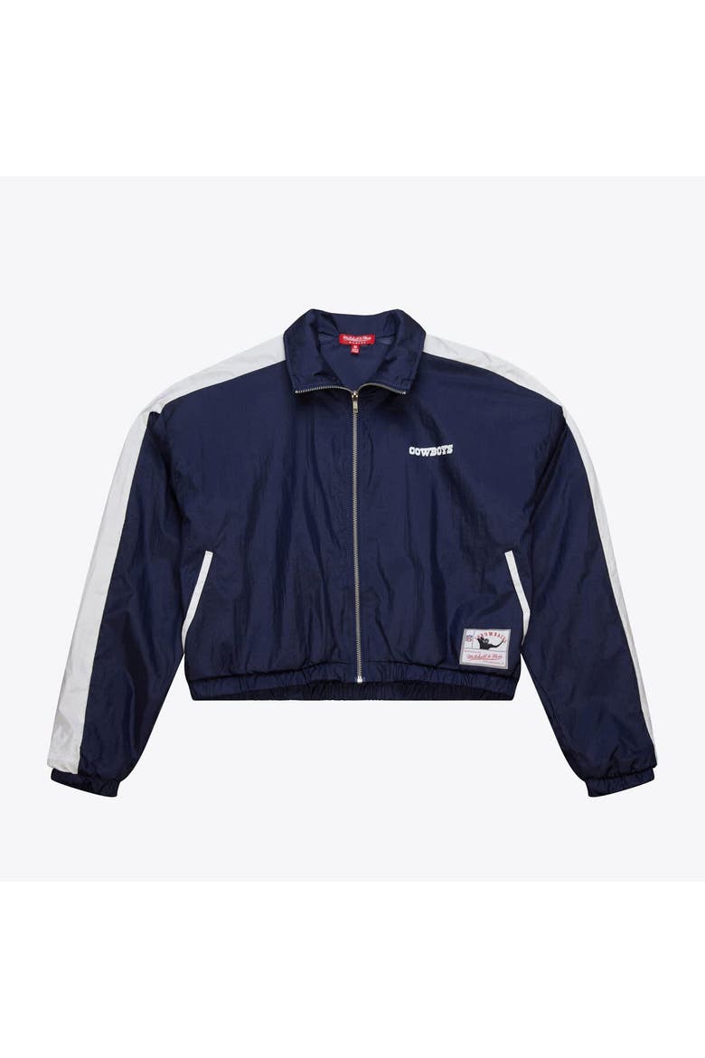 Women's Mitchell & Ness  Navy Dallas Cowboys Nylon Full-Zip Jacket, Alternate, color, Navy