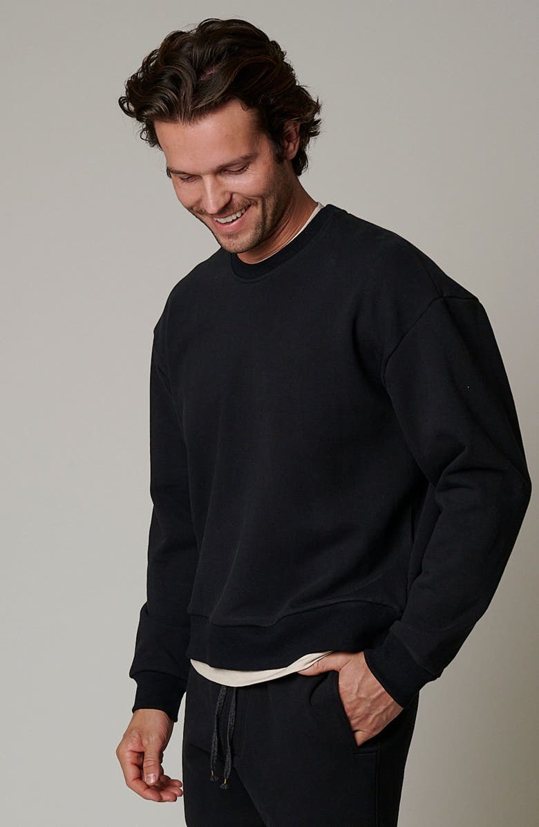 LEISURE LAB Zen Crewneck, Alternate, color, Eclipse