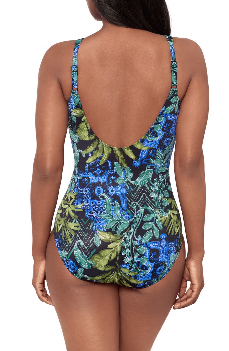 Miraclesuit<sup>®</sup> Gasparilla Oceanus One-Piece Swimsuit, Alternate, color, Black/ Multi