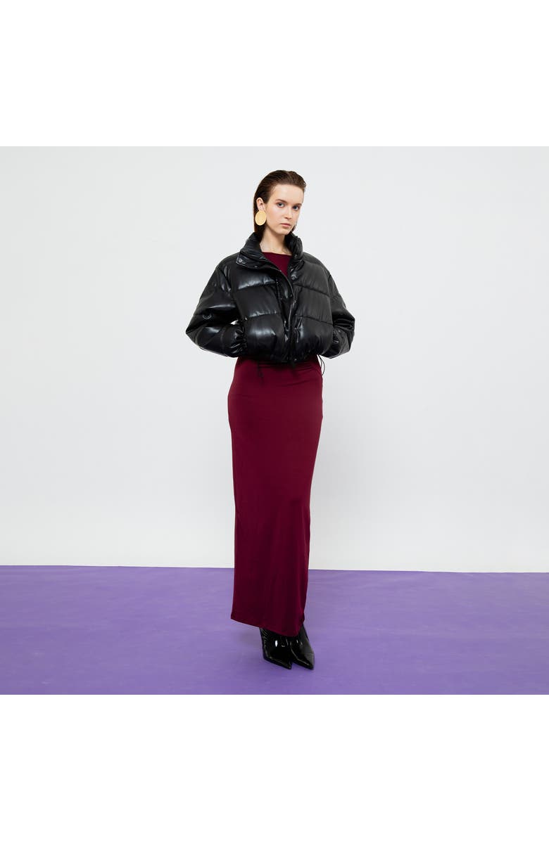 ATS Lyra Quilted Leather Jacket, Alternate, color, Black