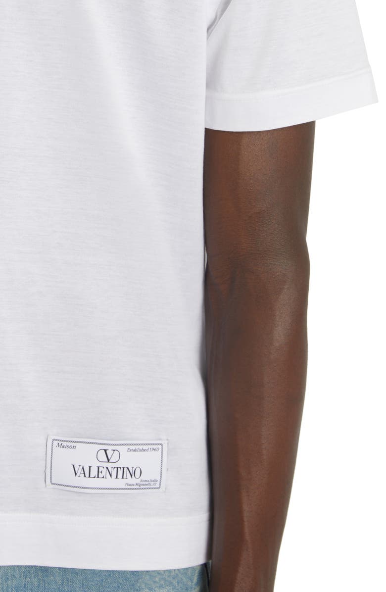 Valentino Maison Label Cotton T-Shirt, Alternate, color, 