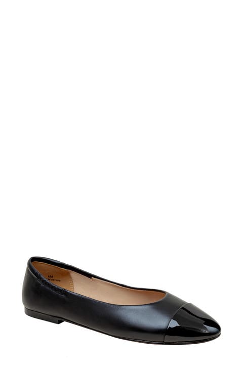 Nolan Cap Toe Ballet Flat (Women)