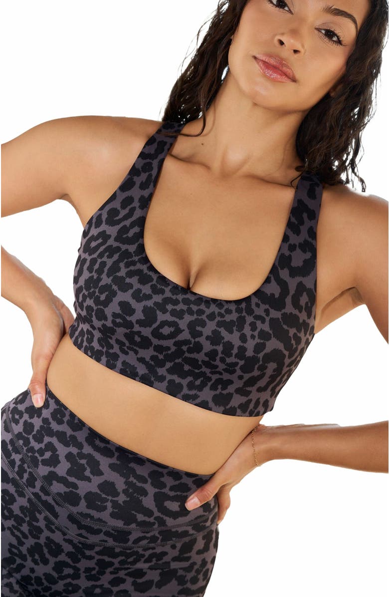 Vitality Pulse Core Bra, Main, color, King Cheetah Midnight