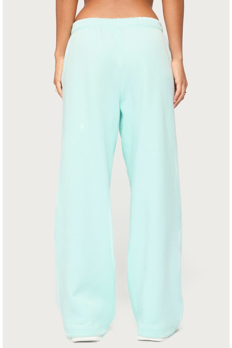 Alysa Wide Leg Sweatpants, Alternate, color, AQUA