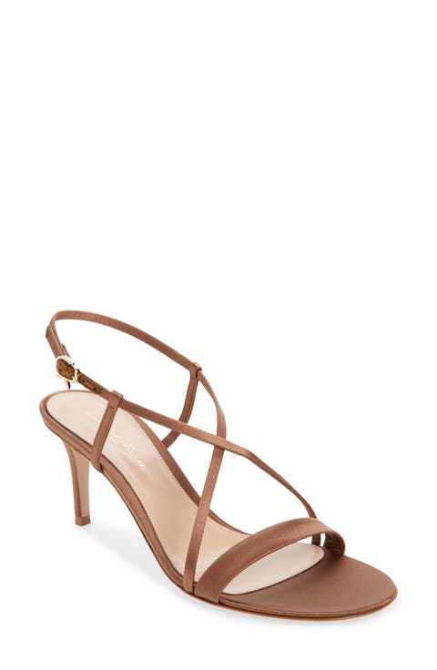 Satin Slingback Sandal (Women)