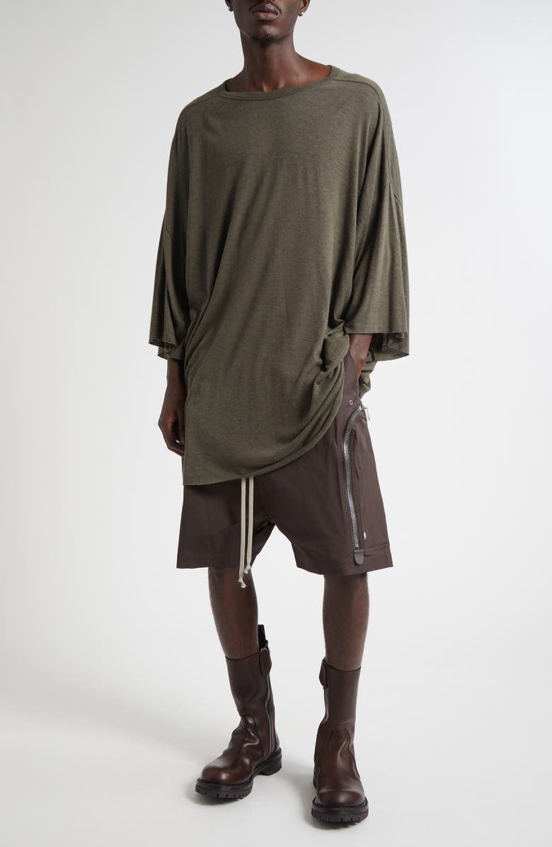 Rick Owens Tommy Oversize T-Shirt, Alternate, color, Bosco
