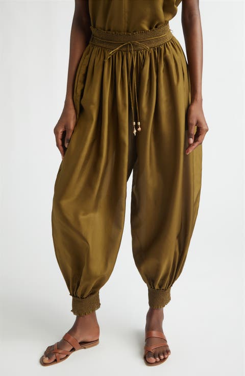 Mahon Silk Harem Pants (Regular & Petite)